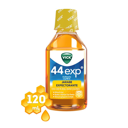 VICK MIEL 44 EXP GUAIFENESINA 1.6GR/100ML JBE 120ML